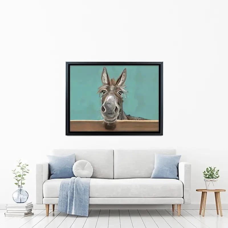 Happy Donkey Landscape Canvas Print Happy Donkey Landscape Canvas Print wall art product D Mosconi