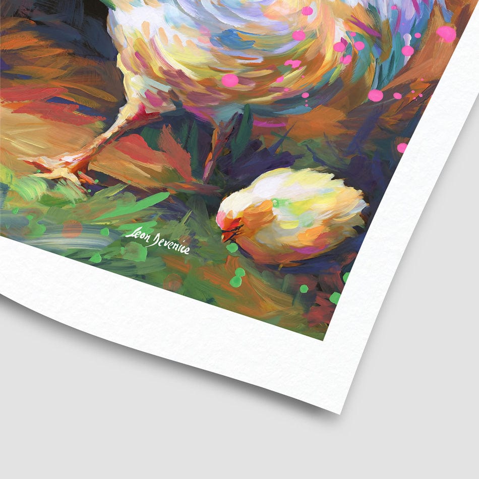 Happy Farmyard Family Art Print wall art product / Shutterstock