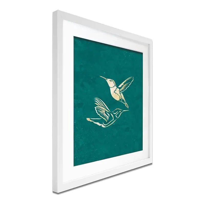 Happy Hummingbirds Framed Art Print Happy Hummingbirds Framed Art Print wall art product Sarah Manovski