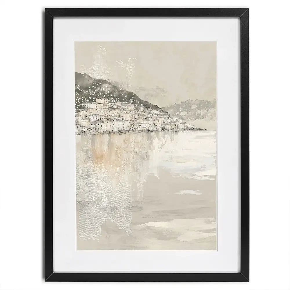 Harbour Boats At Dawn Framed Art Print Harbour Boats At Dawn Framed Art Print wall art product Chromatic Storm Studio