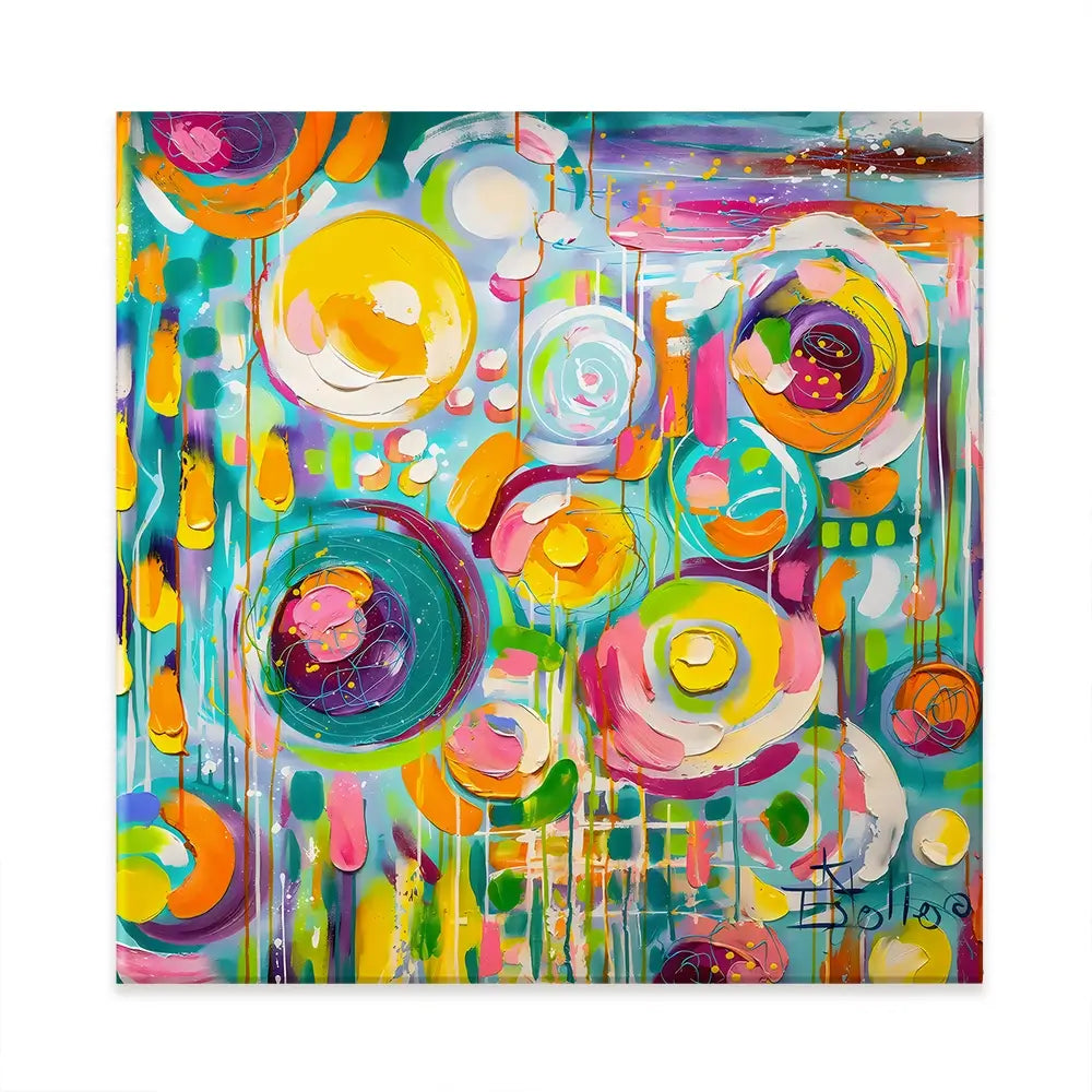 Hard Candy Square Canvas Print Hard Candy Square Canvas Print wall art product Estelle Grengs - Independent