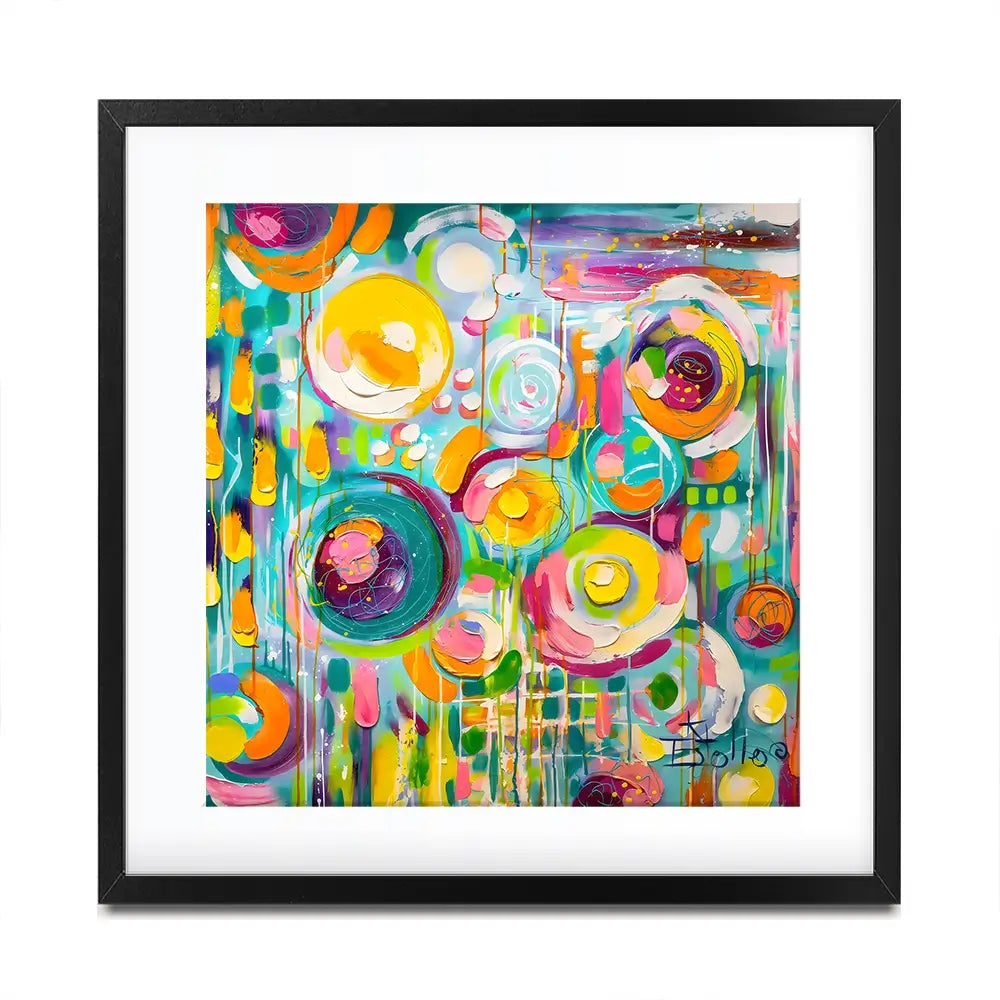 Hard Candy Square Framed Art Print Hard Candy Square Framed Art Print wall art product Estelle Grengs - Independent