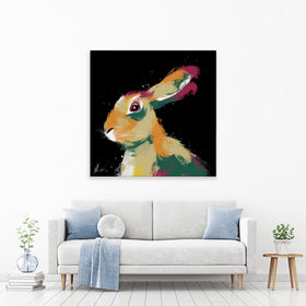 Hare 2 Canvas Print wall art product Aimee Linzi