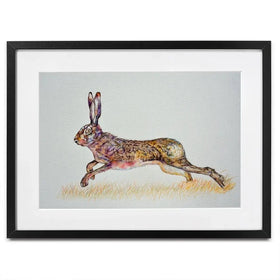 Hare On The Run Framed Art Print Hare On The Run Framed Art Print wall art product Martin Charles Hatch / Shutterstock
