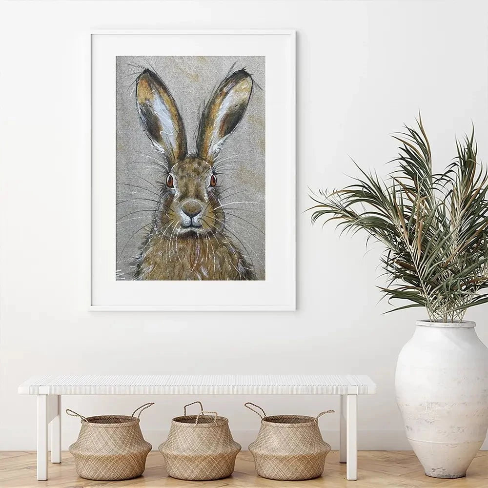 Harriet The Hare Framed Art Print Harriet The Hare Framed Art Print wall art product Jane Brookshaw