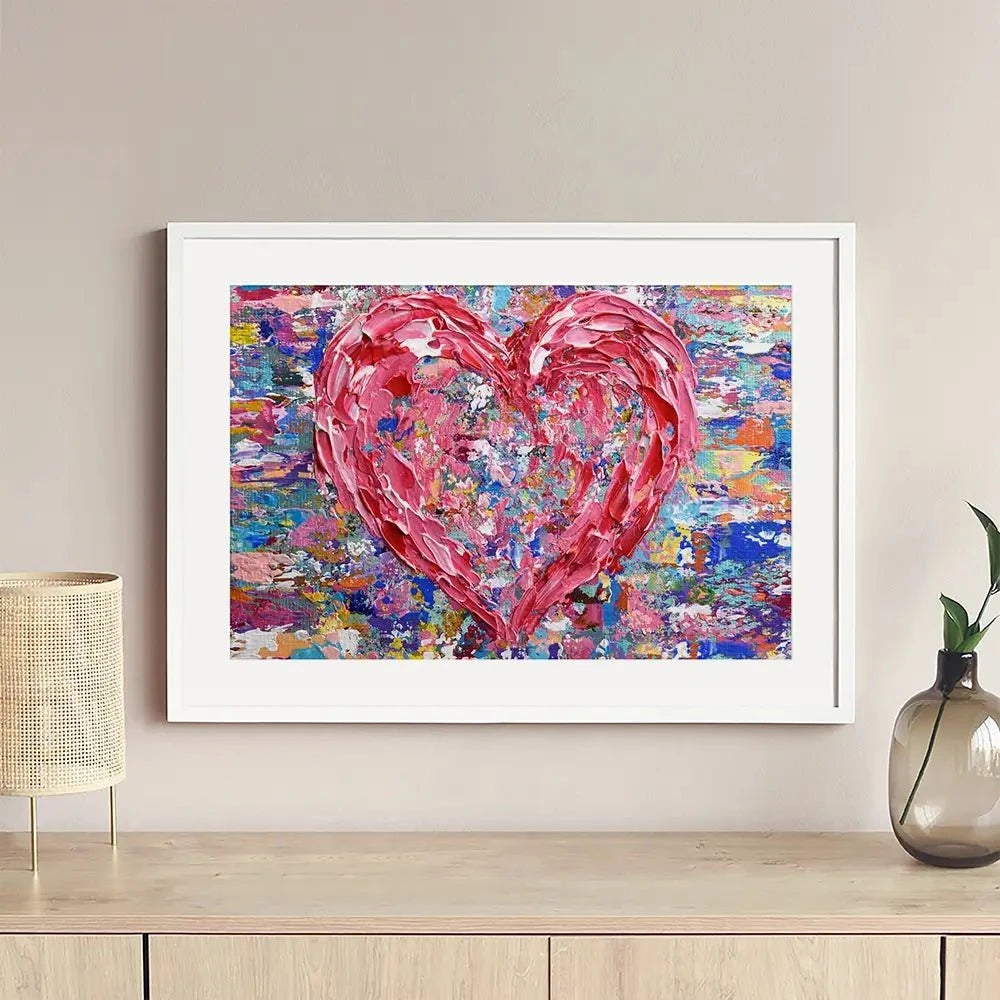 Heart Framed Art Print Heart Framed Art Print wall art product Olga Tkachyk