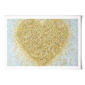 Heart Of Gold Art Print Heart Of Gold Art Print wall art product Jo Gough