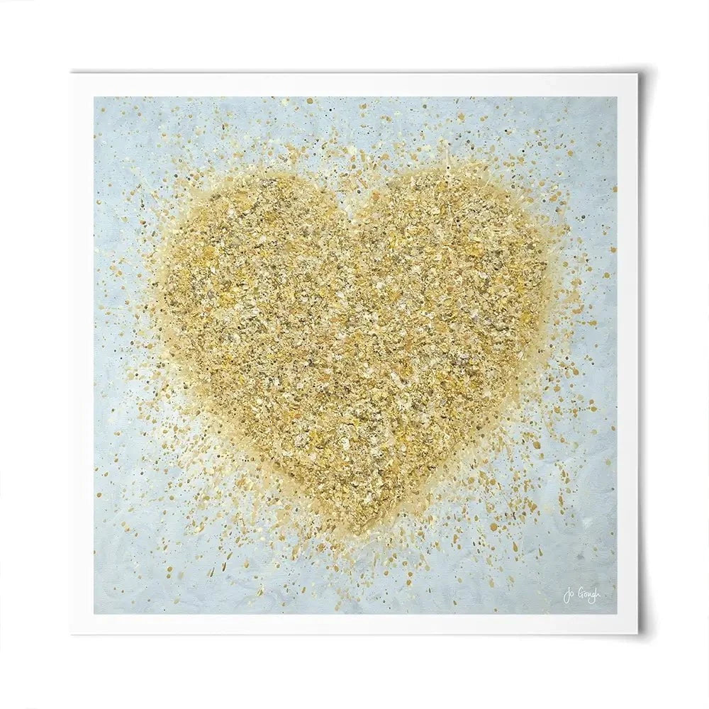 Heart Of Gold Art Print Heart Of Gold Art Print wall art product Jo Gough