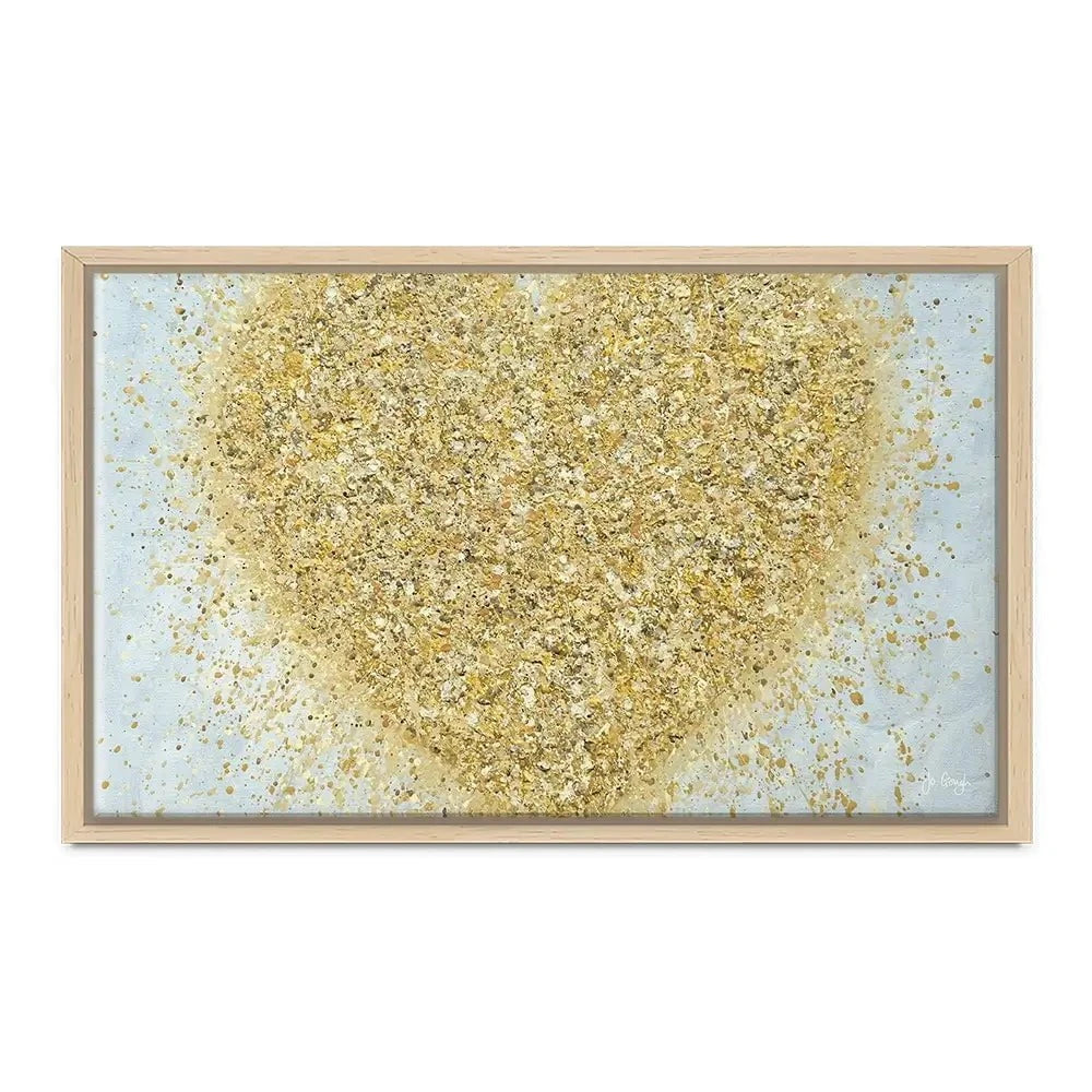 Heart Of Gold Canvas Print Heart Of Gold Canvas Print wall art product Jo Gough