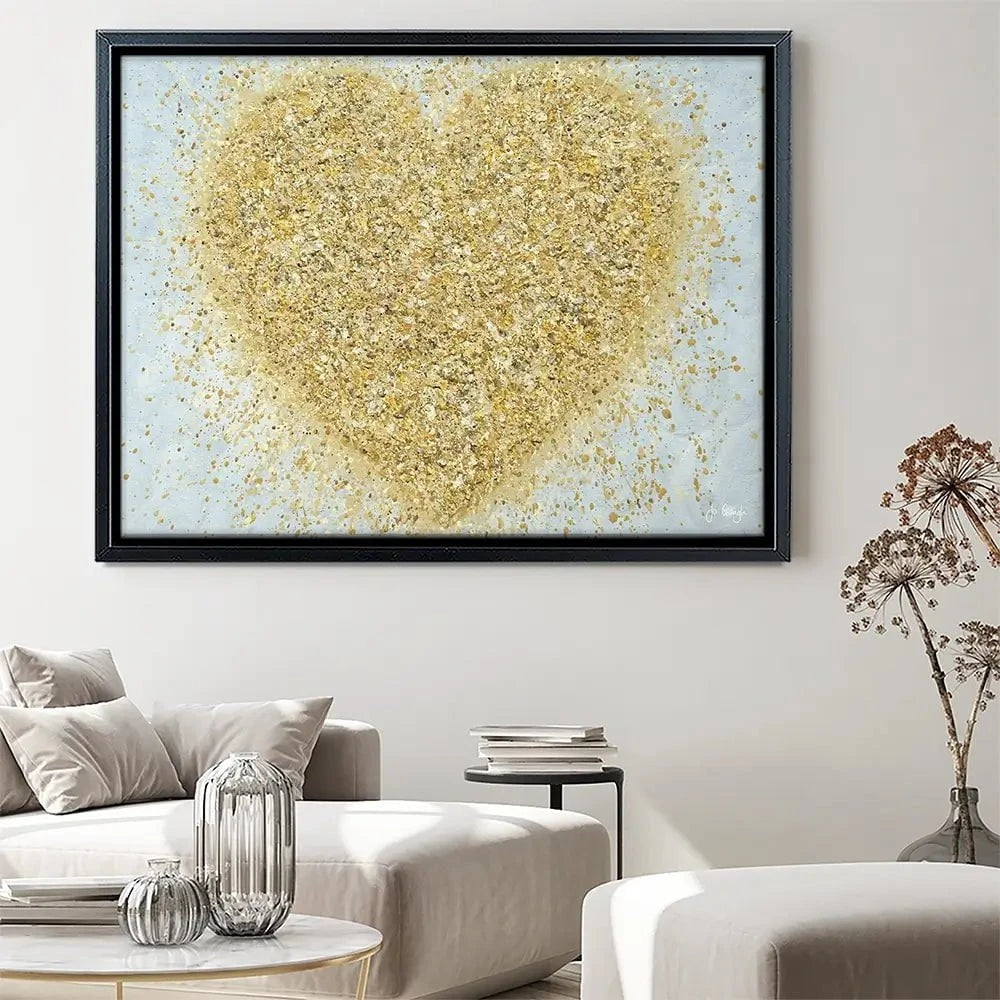 Heart Of Gold Canvas Print Heart Of Gold Canvas Print wall art product Jo Gough