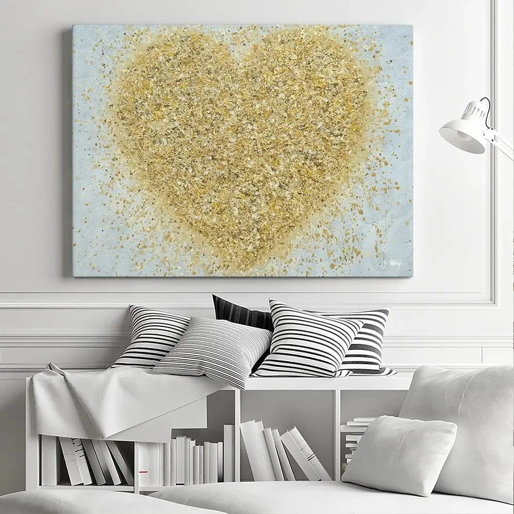 Heart Of Gold Canvas Print Heart Of Gold Canvas Print wall art product Jo Gough