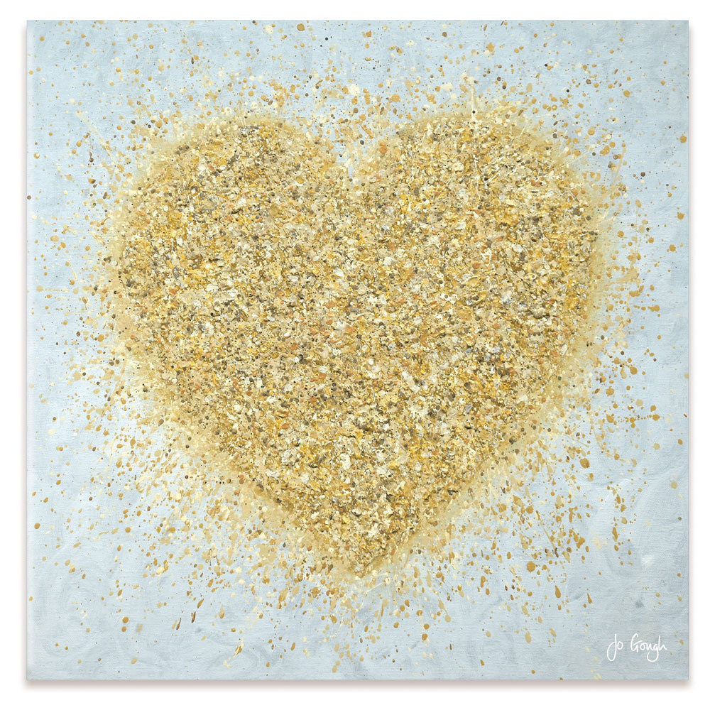 Heart Of Gold Canvas Print Heart Of Gold Canvas Print wall art product Jo Gough