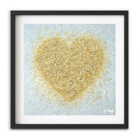 Heart Of Gold Framed Art Print Heart Of Gold Framed Art Print wall art product Jo Gough