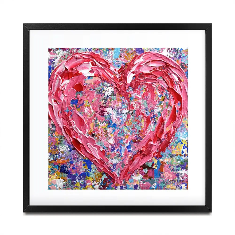 Heart Square Framed Art Print Heart Square Framed Art Print wall art product Olga Tkachyk