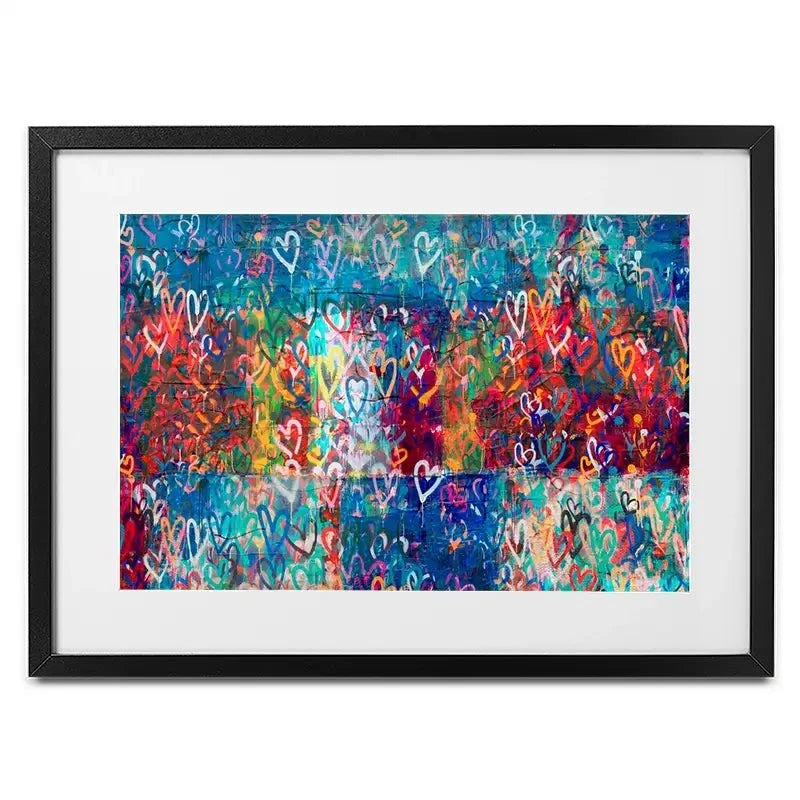 Hearts Everywhere Framed Art Print Hearts Everywhere Framed Art Print wall art product Svetlana Aleynikova