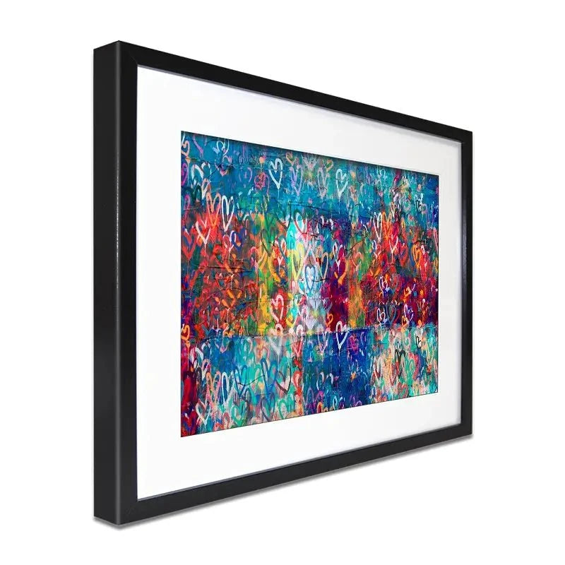 Hearts Everywhere Framed Art Print Hearts Everywhere Framed Art Print wall art product Svetlana Aleynikova