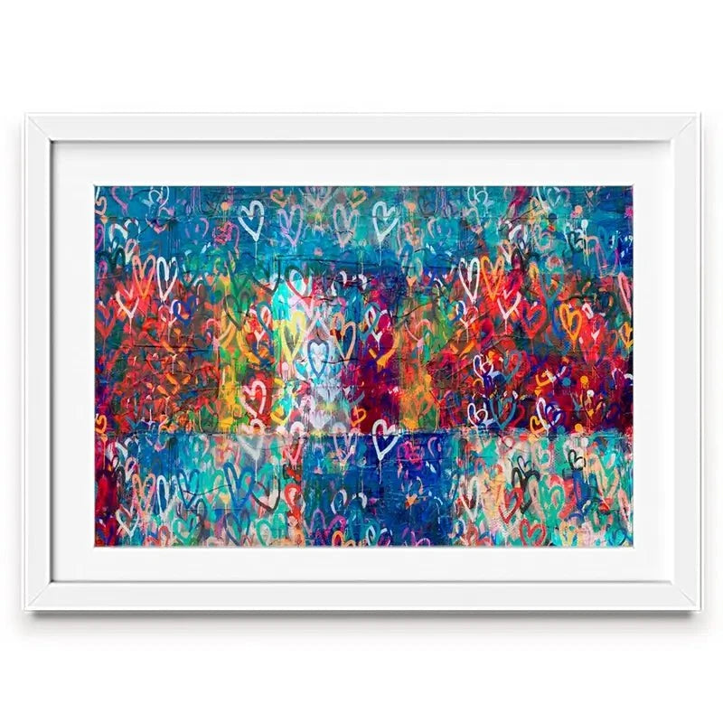Hearts Everywhere Framed Art Print Hearts Everywhere Framed Art Print wall art product Svetlana Aleynikova