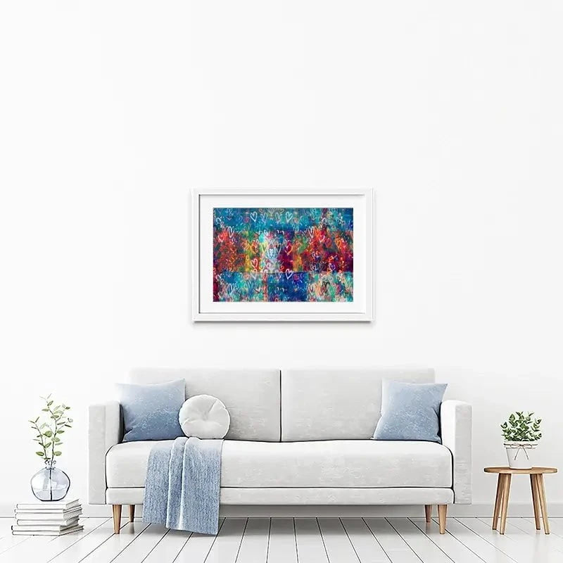 Hearts Everywhere Framed Art Print Hearts Everywhere Framed Art Print wall art product Svetlana Aleynikova