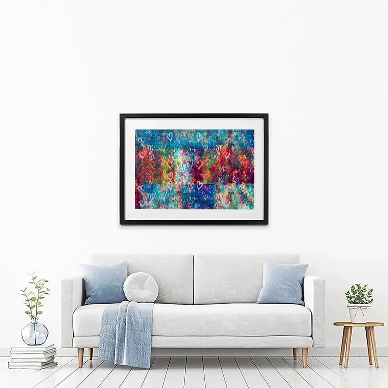 Hearts Everywhere Framed Art Print Hearts Everywhere Framed Art Print wall art product Svetlana Aleynikova