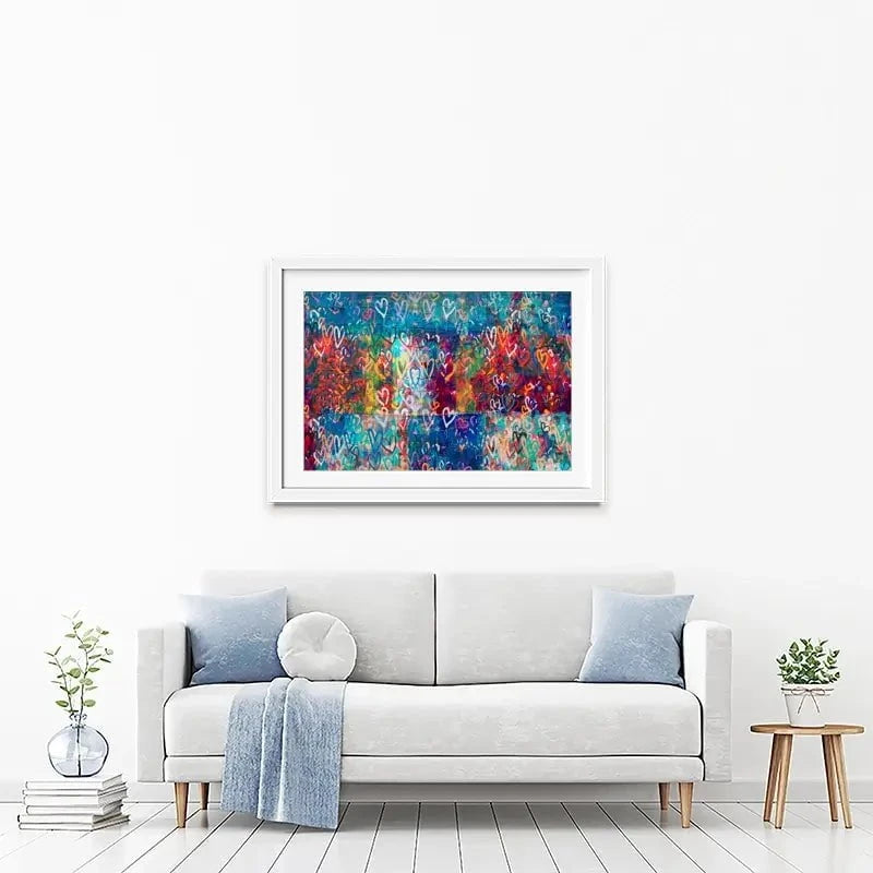 Hearts Everywhere Framed Art Print Hearts Everywhere Framed Art Print wall art product Svetlana Aleynikova