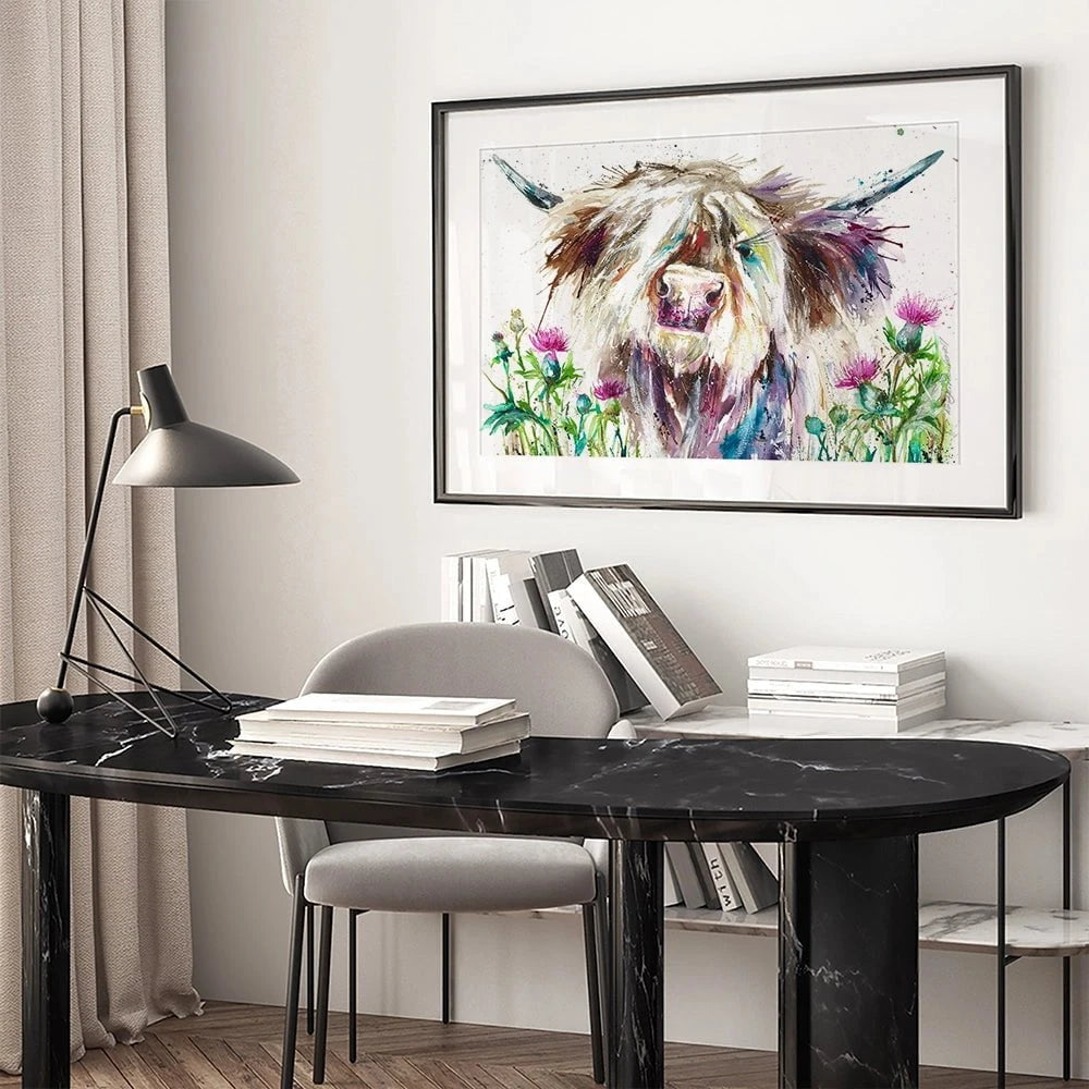 Heathcliffe Framed Art Print Heathcliffe Framed Art Print wall art product Nicola Jane Rowles
