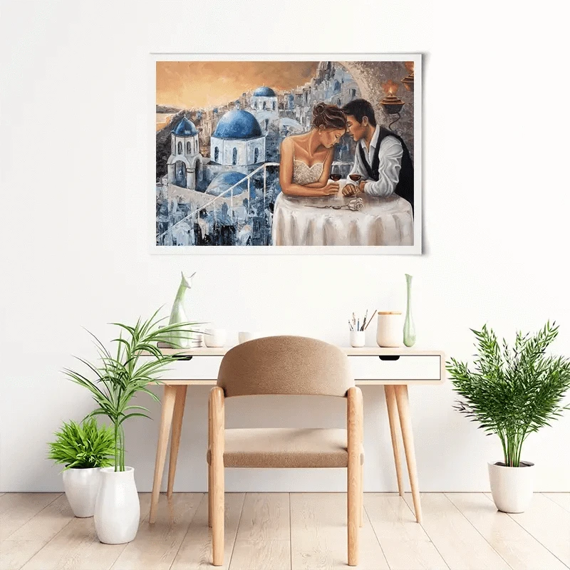 Heaven On Earth Santorini Art Print Heaven On Earth Santorini Art Print wall art product Isabella Karolewicz