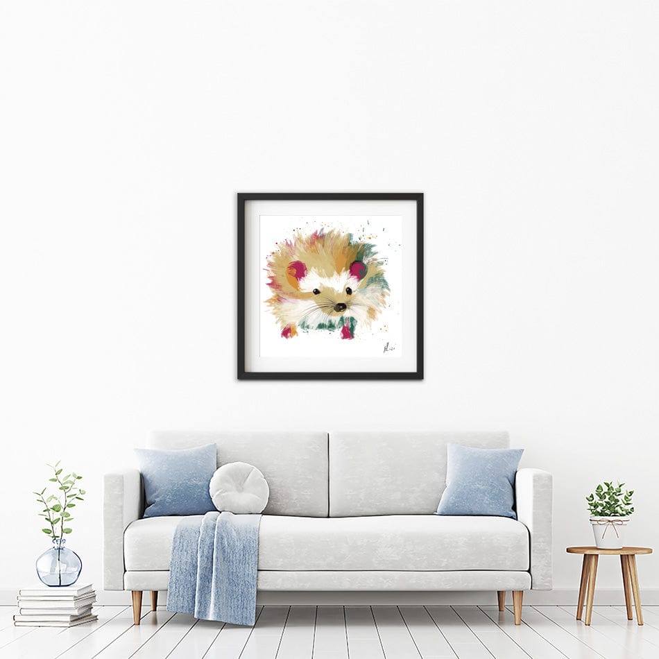 Hedgehog Framed Art Print wall art product Aimee Linzi