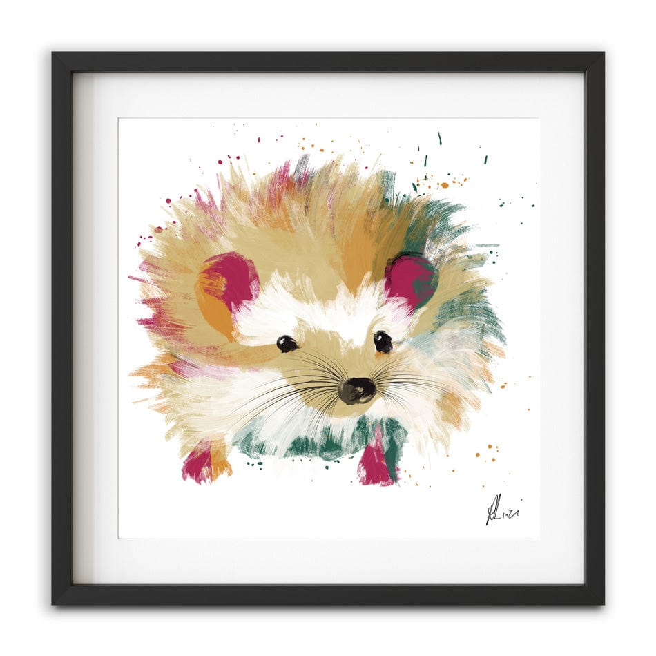 Hedgehog Framed Art Print wall art product Aimee Linzi