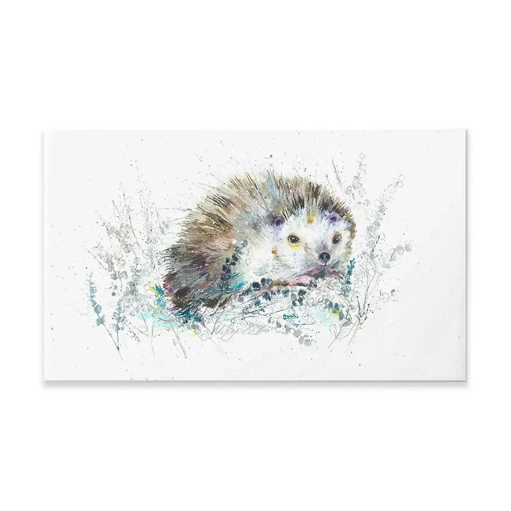 Hello Hedgehog Canvas Print Hello Hedgehog Canvas Print wall art product Nicola Jane Rowles