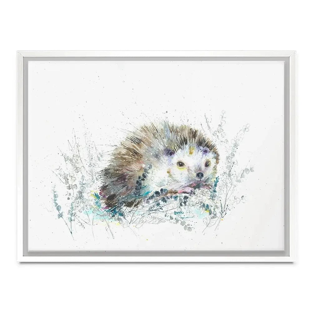 Hello Hedgehog Canvas Print Hello Hedgehog Canvas Print wall art product Nicola Jane Rowles