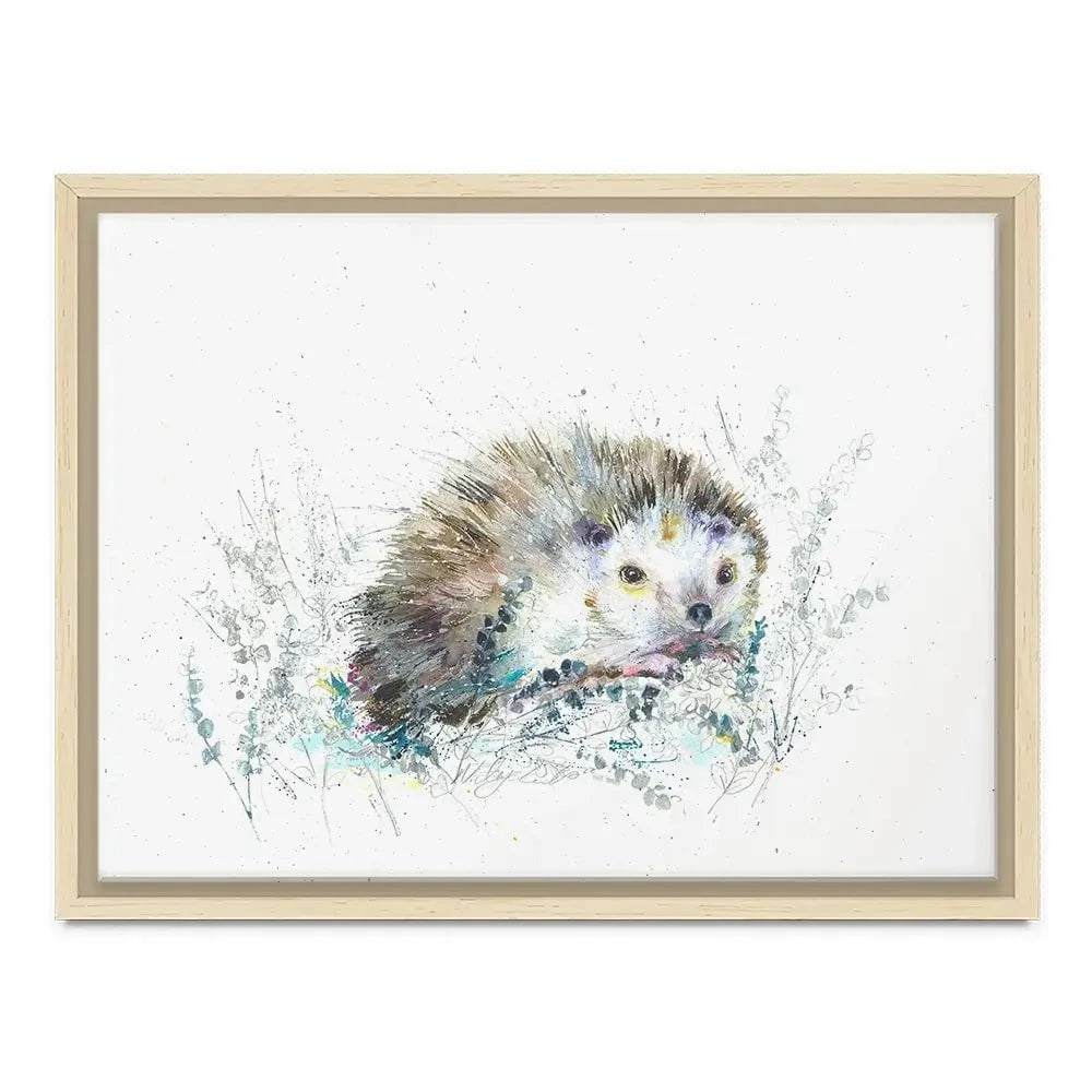 Hello Hedgehog Canvas Print Hello Hedgehog Canvas Print wall art product Nicola Jane Rowles