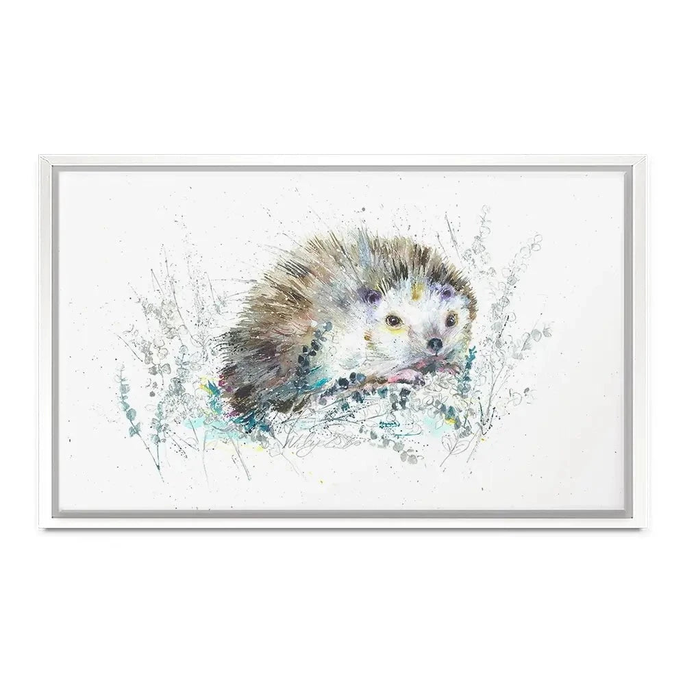 Hello Hedgehog Canvas Print Hello Hedgehog Canvas Print wall art product Nicola Jane Rowles