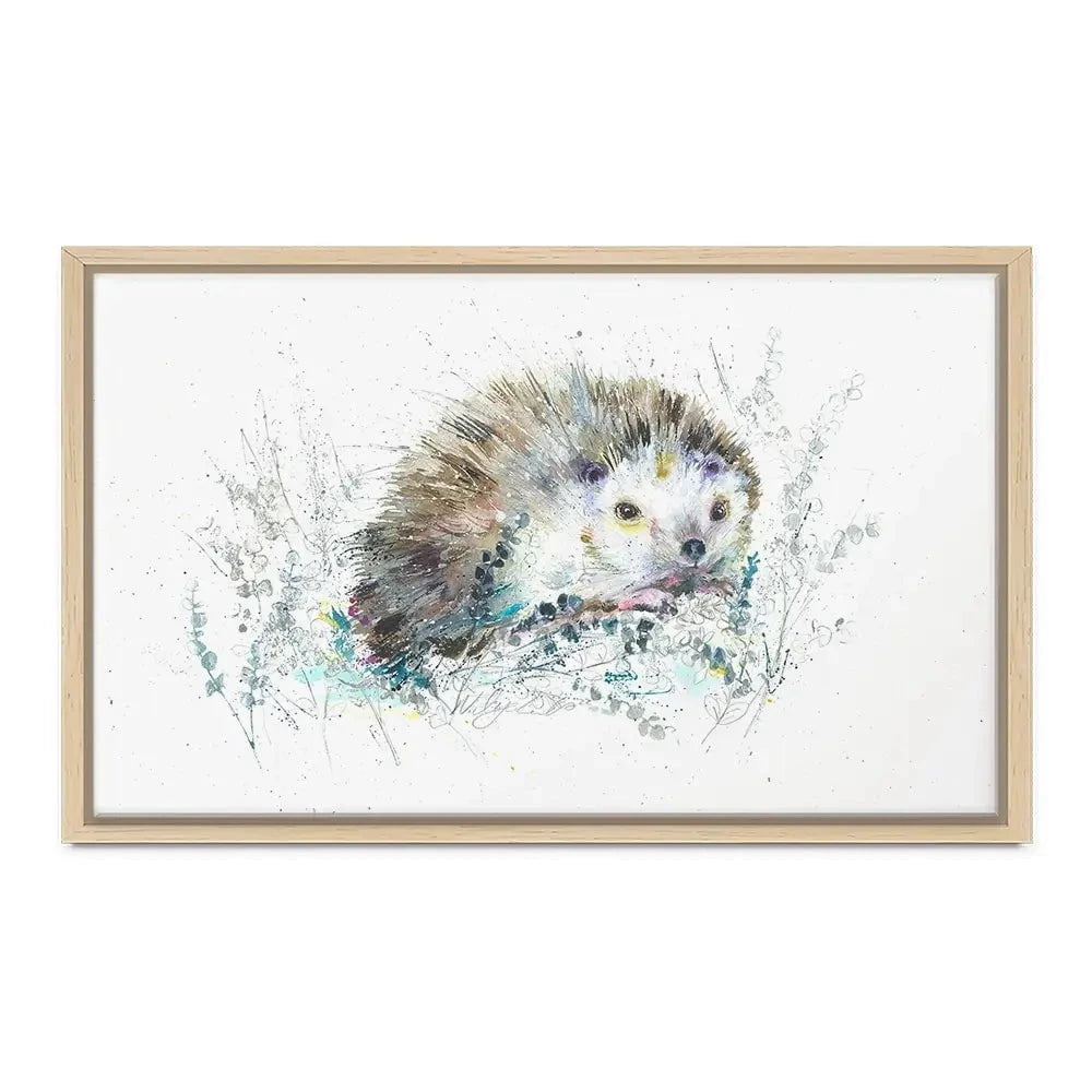 Hello Hedgehog Canvas Print Hello Hedgehog Canvas Print wall art product Nicola Jane Rowles