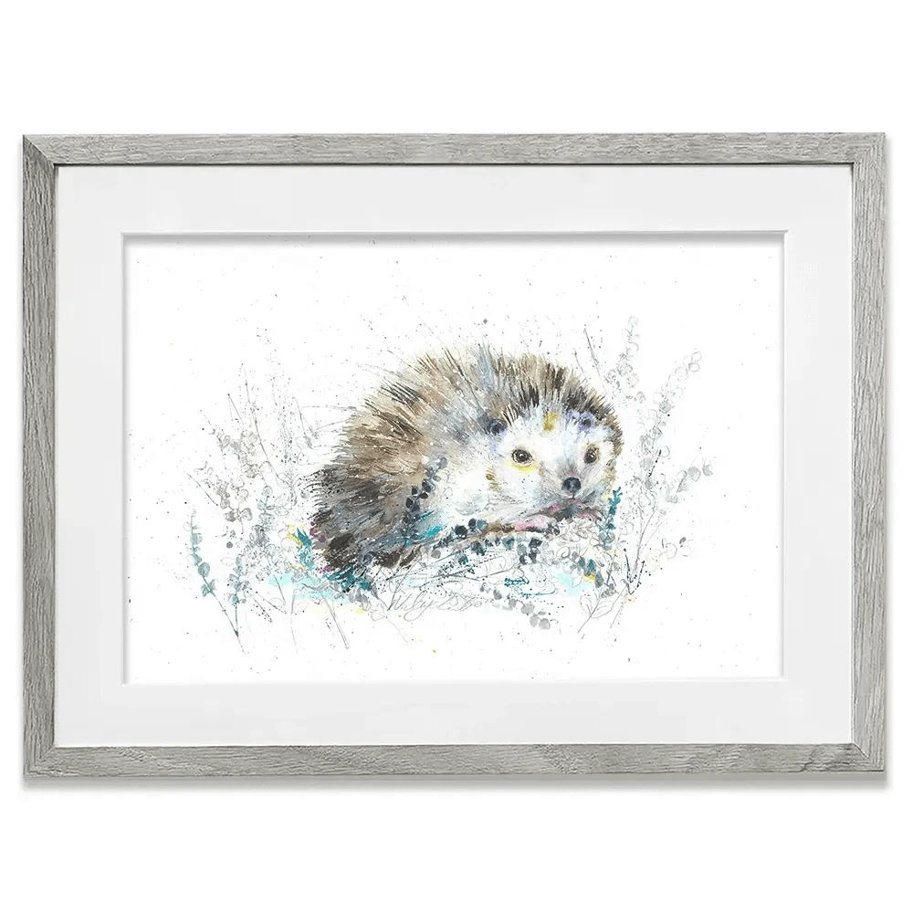 Hello Hedgehog Framed Art Print Hello Hedgehog Framed Art Print wall art product Nicola Jane Rowles