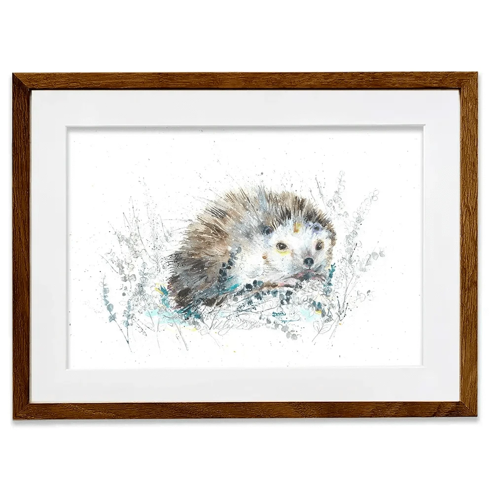 Hello Hedgehog Framed Art Print Hello Hedgehog Framed Art Print wall art product Nicola Jane Rowles