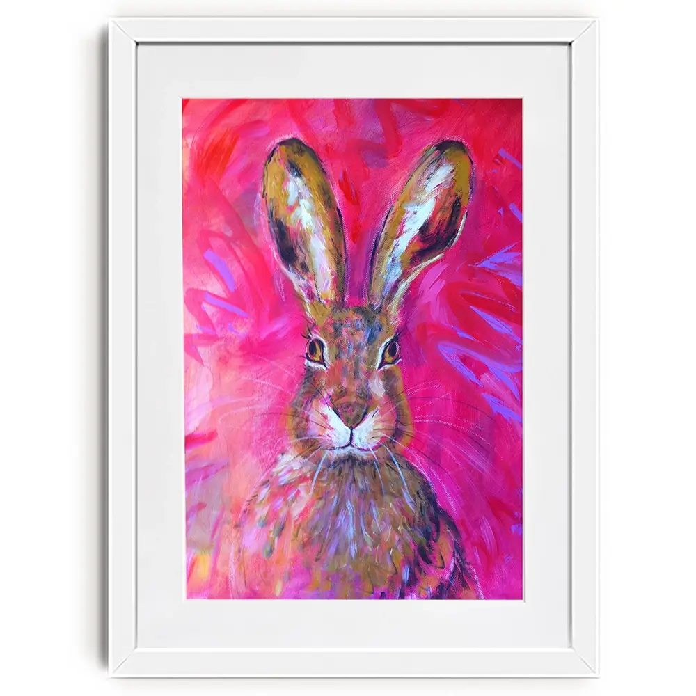 Herbert The Hare Framed Art Print Herbert The Hare Framed Art Print wall art product Jane Brookshaw