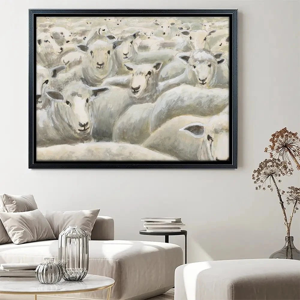 Herd Mentality Canvas Print Herd Mentality Canvas Print wall art product Michael Willett