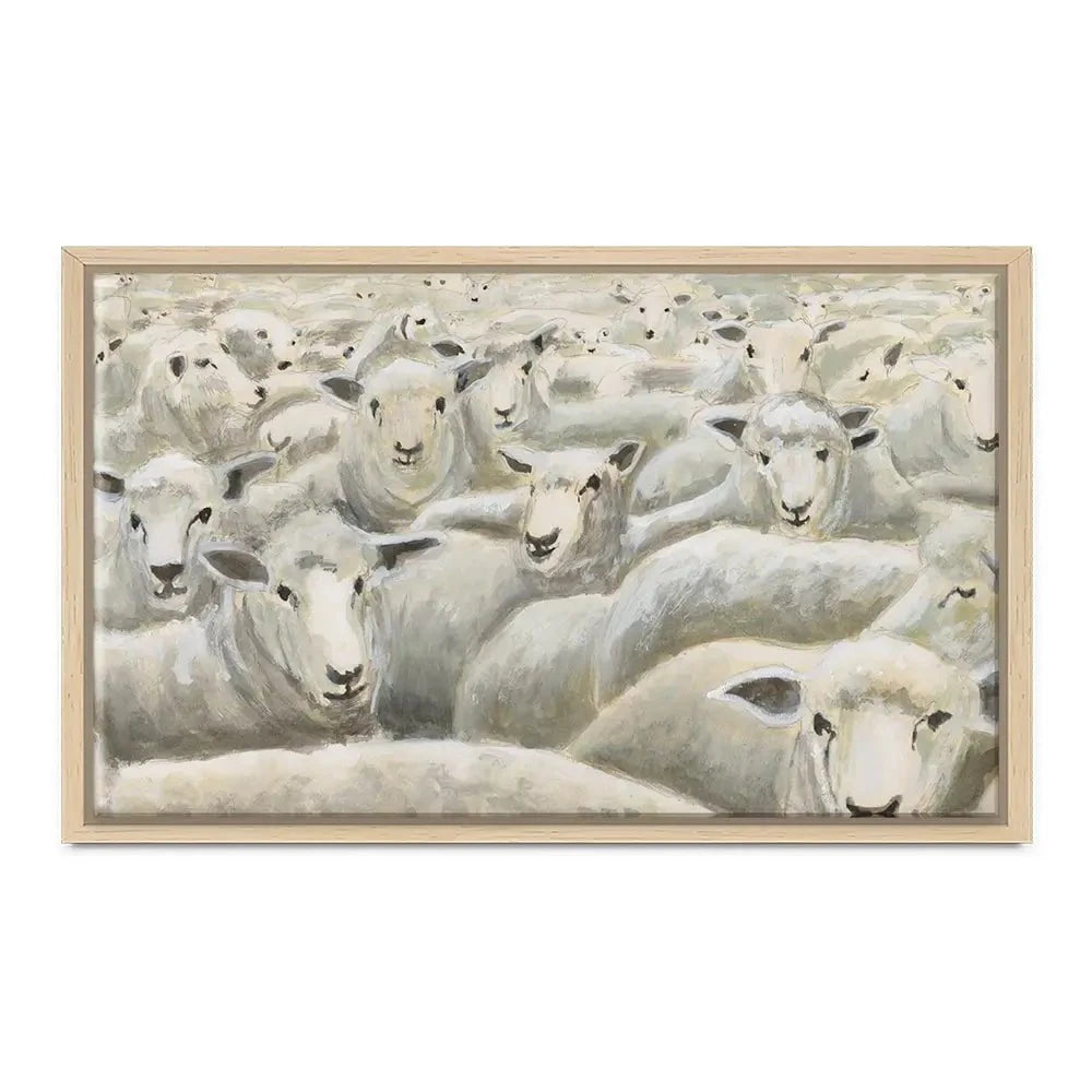 Herd Mentality Canvas Print Herd Mentality Canvas Print wall art product Michael Willett