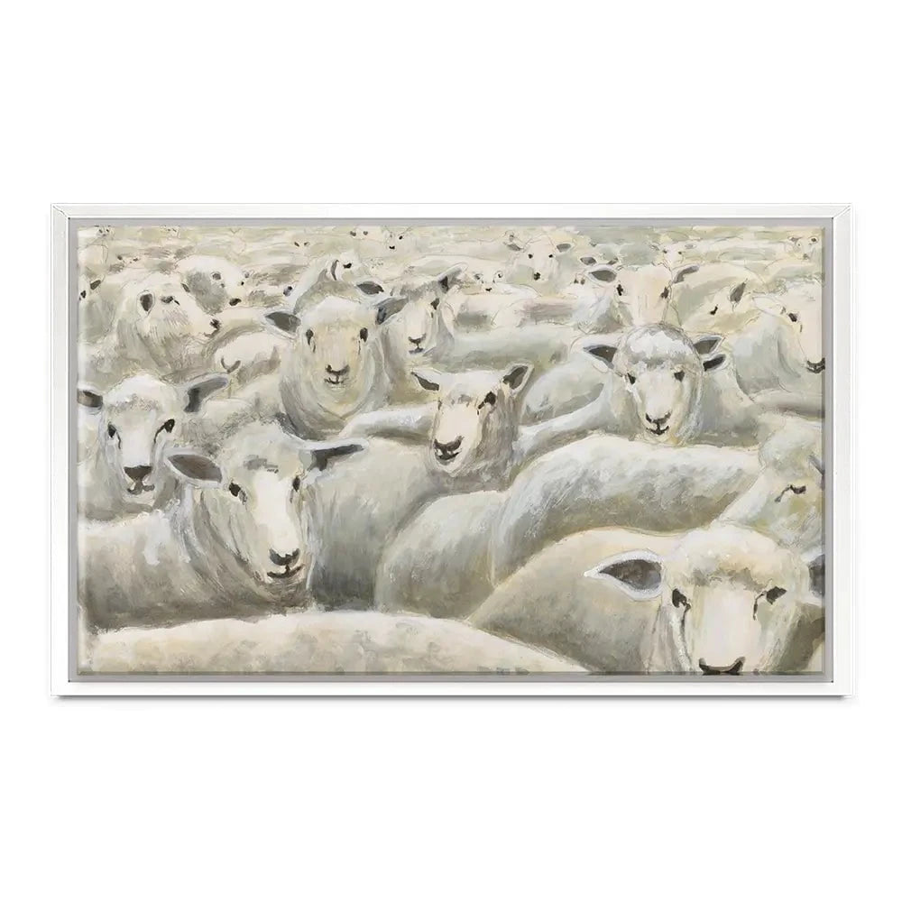 Herd Mentality Canvas Print Herd Mentality Canvas Print wall art product Michael Willett