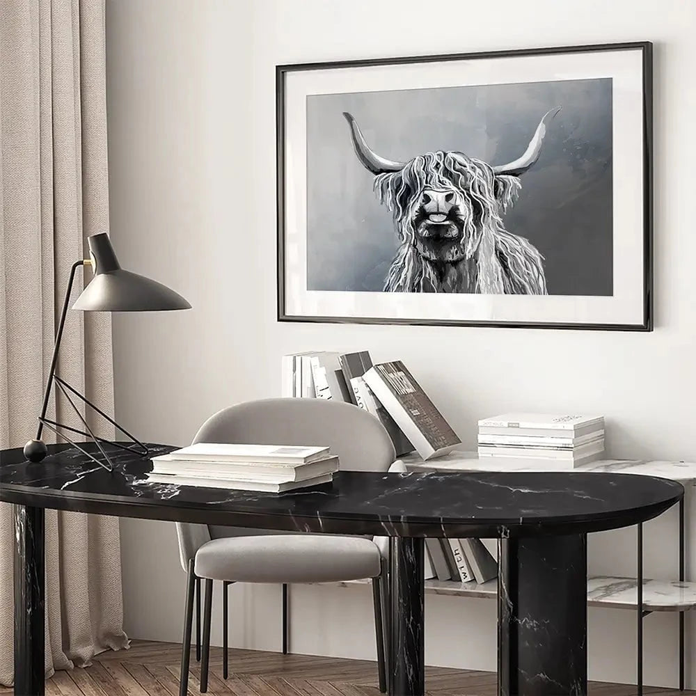 Highland Cattle Framed Art Print Highland Cattle Framed Art Print wall art product Independent