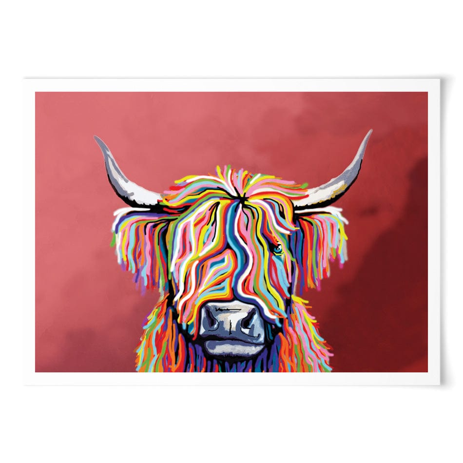 Highland Coo Art Print wall art product / Shutterstock