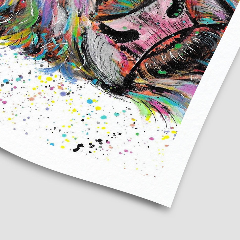 Highland Cow Annie Art Print Highland Cow Annie Art Print wall art product Emma LC Art