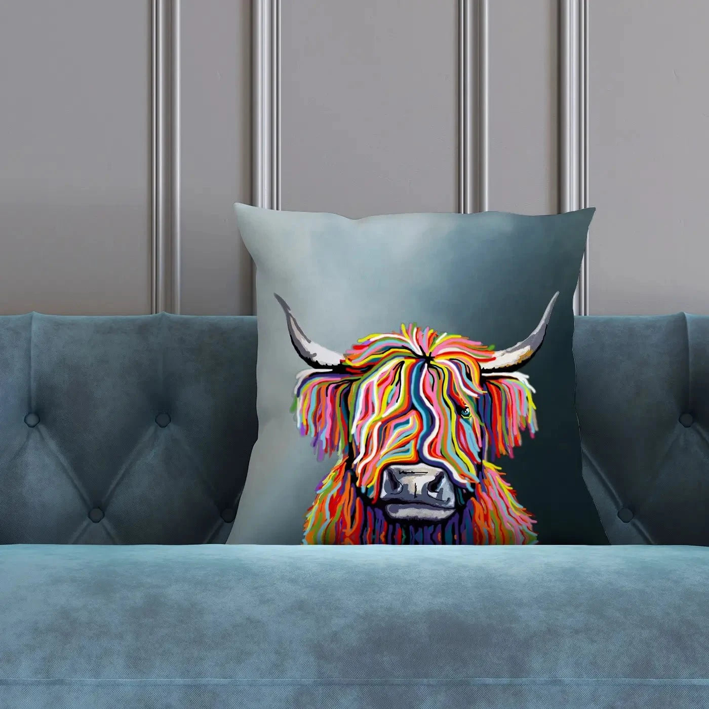 Highland Cow Cushion Highland Cow Cushion wall art product Independent