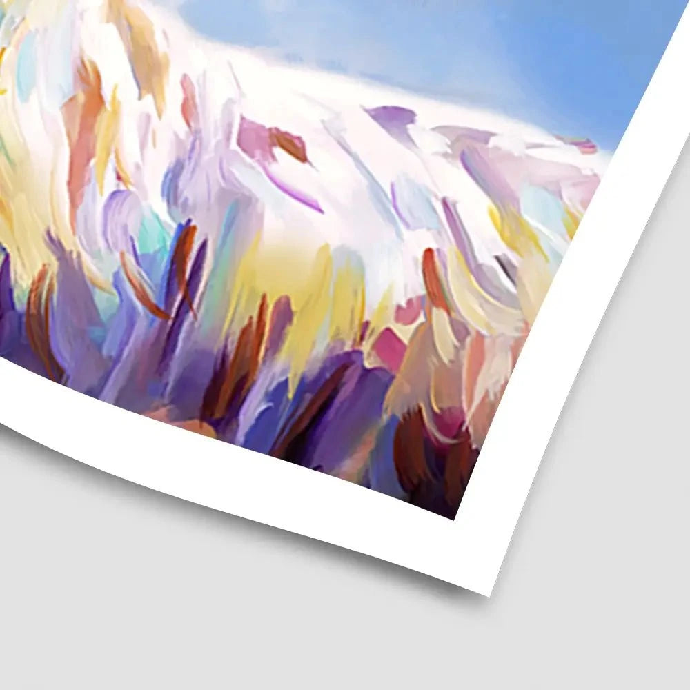 Highland Cow In Winters Serenity Art Print Highland Cow In Winters Serenity Art Print wall art product Leon Devenice