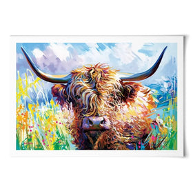 Highland Grazing Art Print Highland Grazing Art Print wall art product Leon Devenice