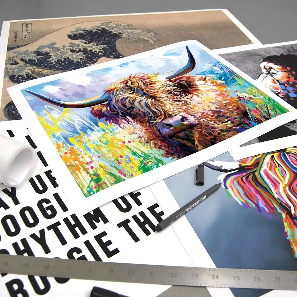 Highland Grazing Art Print Highland Grazing Art Print wall art product Leon Devenice