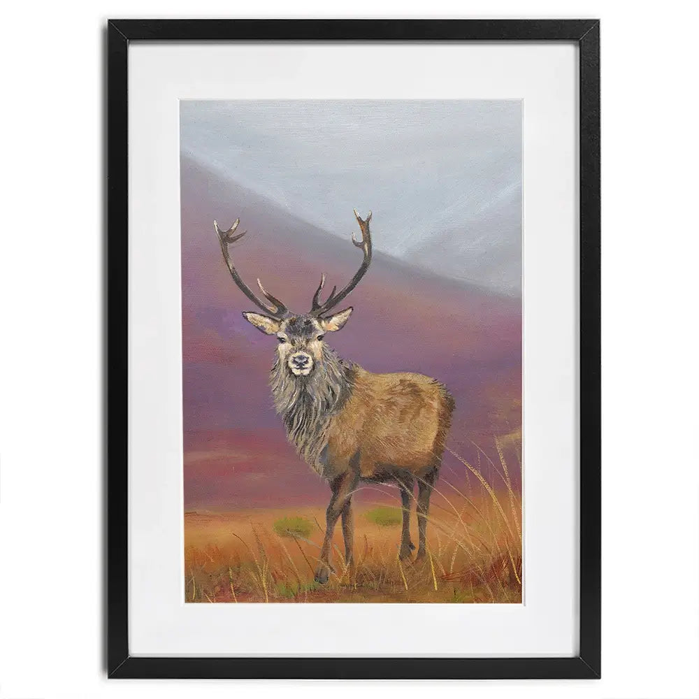 Highland Stag Framed Art Print Highland Stag Framed Art Print wall art product Karen Sutton