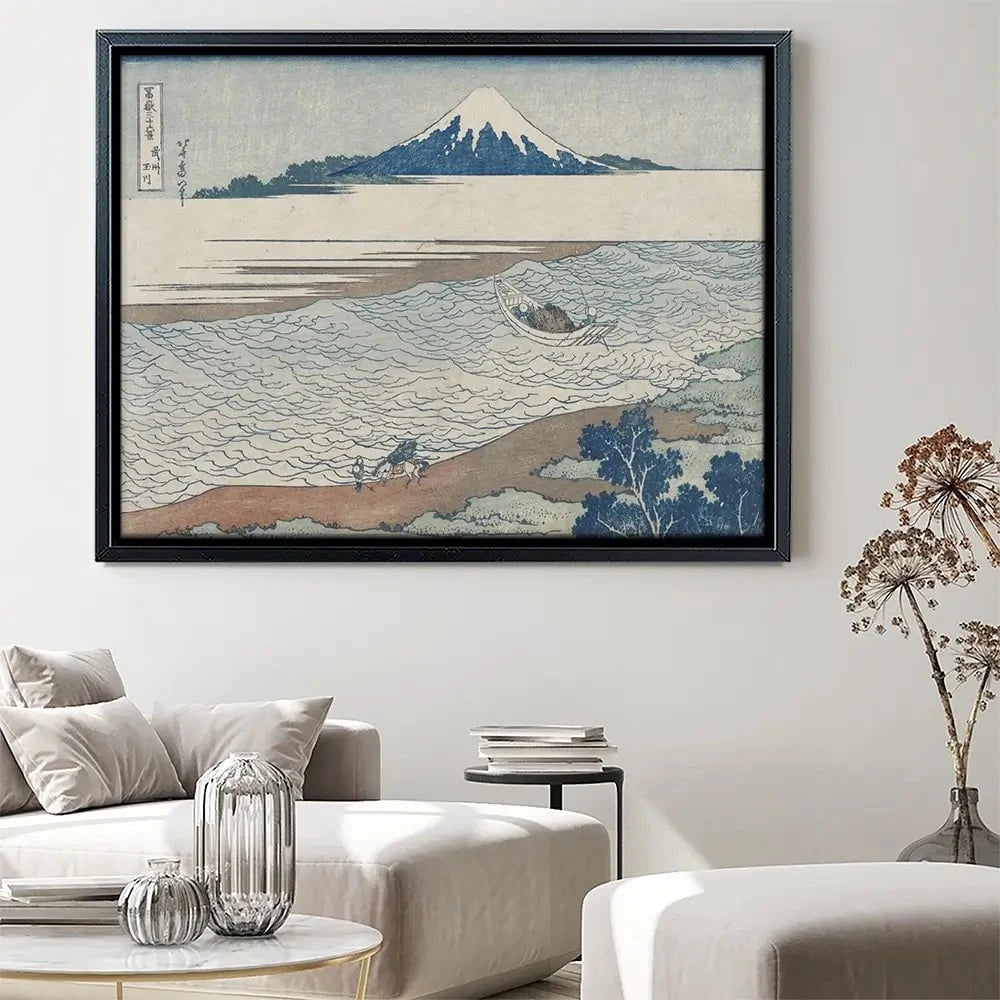 Hokusai's Distant Mountains 2 Canvas Print Hokusai's Distant Mountains 2 Canvas Print wall art product Hokusai Katsushika
