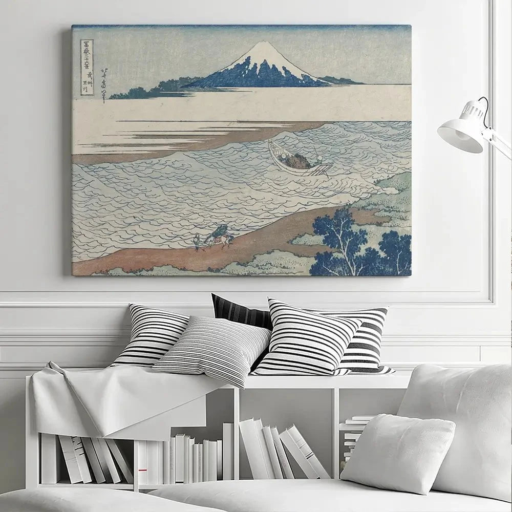 Hokusai's Distant Mountains 2 Canvas Print Hokusai's Distant Mountains 2 Canvas Print wall art product Hokusai Katsushika