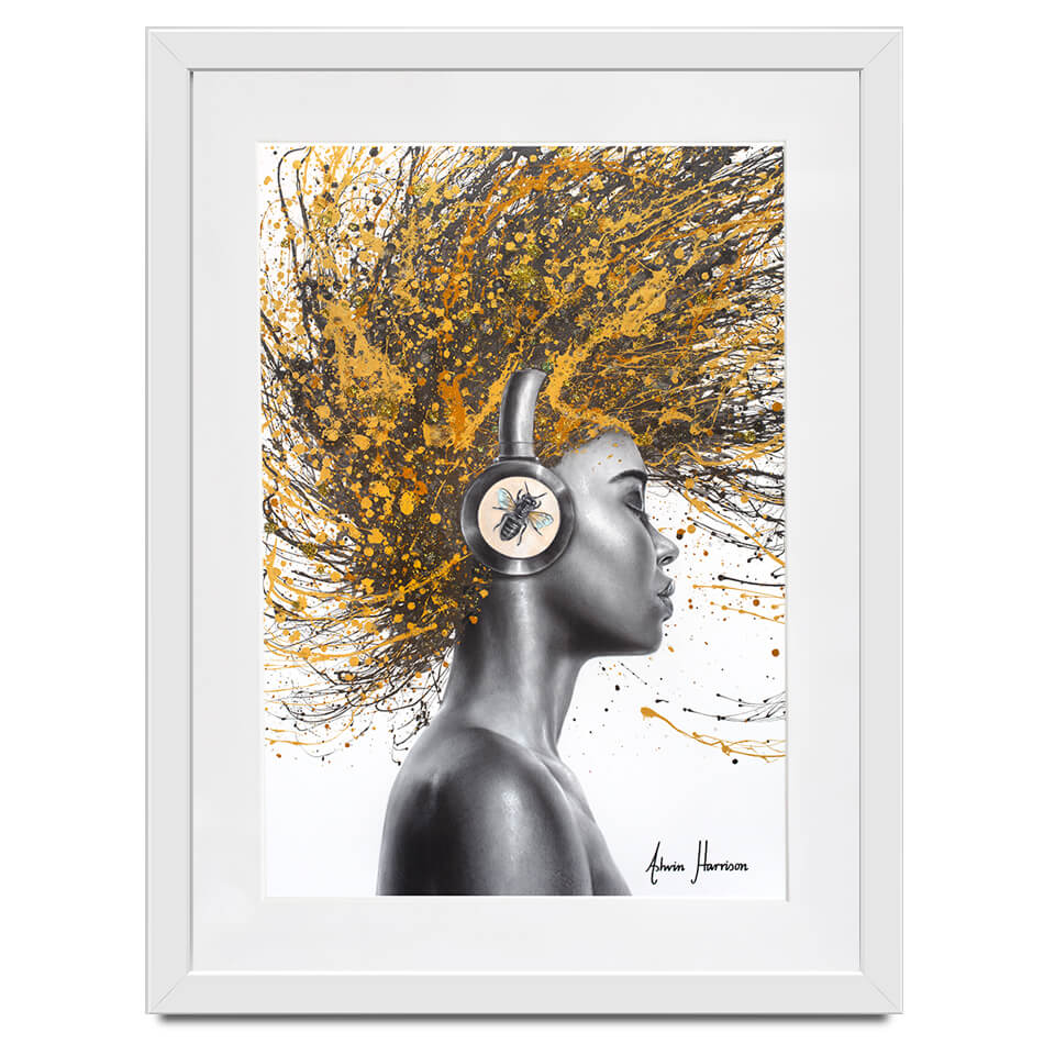 Honey Melody Framed Art Print Honey Melody Framed Art Print wall art product Ashvin Harrison